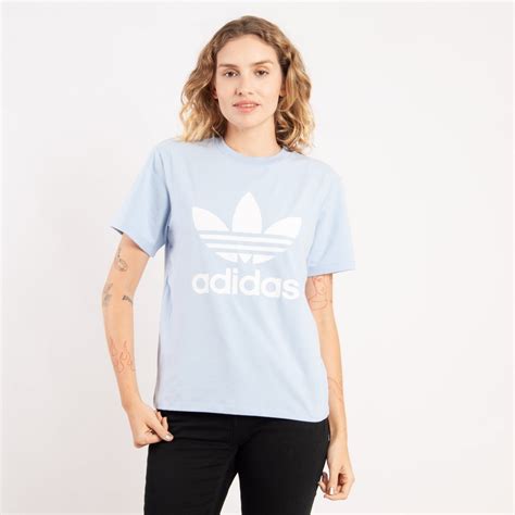 camiseta adidas original trefoil azul clara|adidas adidas t shirts.